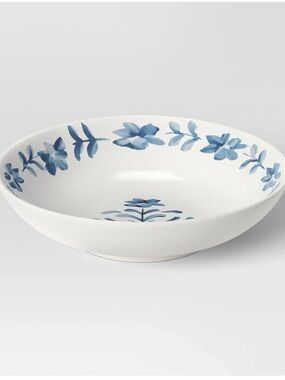 New Set of Two- Threshold Serving Bowls-Blue Floral -